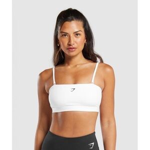 Gymshark Multi Way Strap Bandeau Bra WHITE